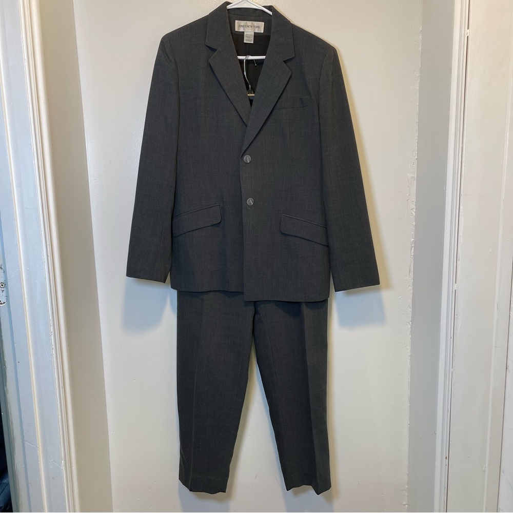 Jones New York Classic Gray blazer Suit Set women’s size large